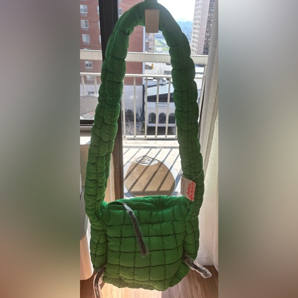 FP Movement by Free People Green Quilted Shoulder/Crossbody Bag - Picture 7 of 7